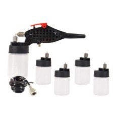 0,5mm Aerógrafo com um tubo de 5 tanques para mudança rápida de cores diferentes