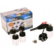 0,5mm aerograf med et rør på 5 tanker for rask endring av forskjellige farger