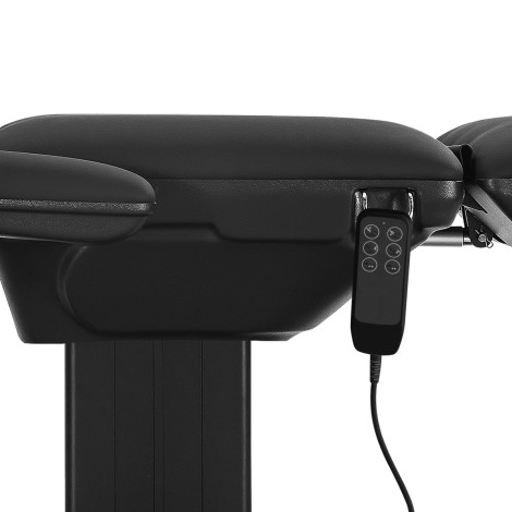 Sillon Eclipse elektromos kozmetikai szék 3 motorral fekete — oldalnézet