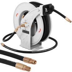 Snake Pneumatische Pneumatische drukdraad Rubber Reel-gecoate 160 bar 15 m + 2 m