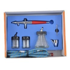 Aerógrafo Fengda Bocal ajustado 0.5 0.8 1,0 mm Mangueira 3x mini tanque de arma