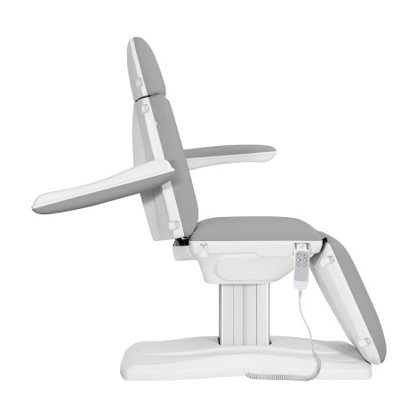 Sillón eléctrico cosmético Eclipse 3 motores gris — vista lateral