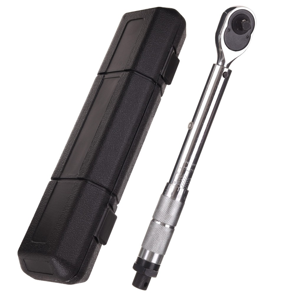 Sukimo momento raktas su 19-110nm 3/8 "305mm plieno CRV atveju