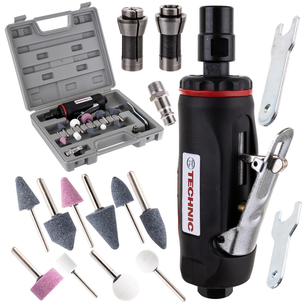 Pneumatic grinding machine. Simple diax 3mm 6mm stones set