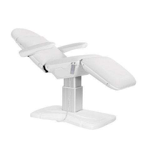 Elektrisk kosmetikstol SILLON Eclipse 4 motorer vit — sidosida