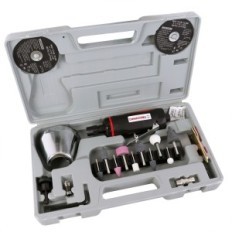 Meuleuse pneumatique. Simple Cutter Cutter. Valise. Des pierres