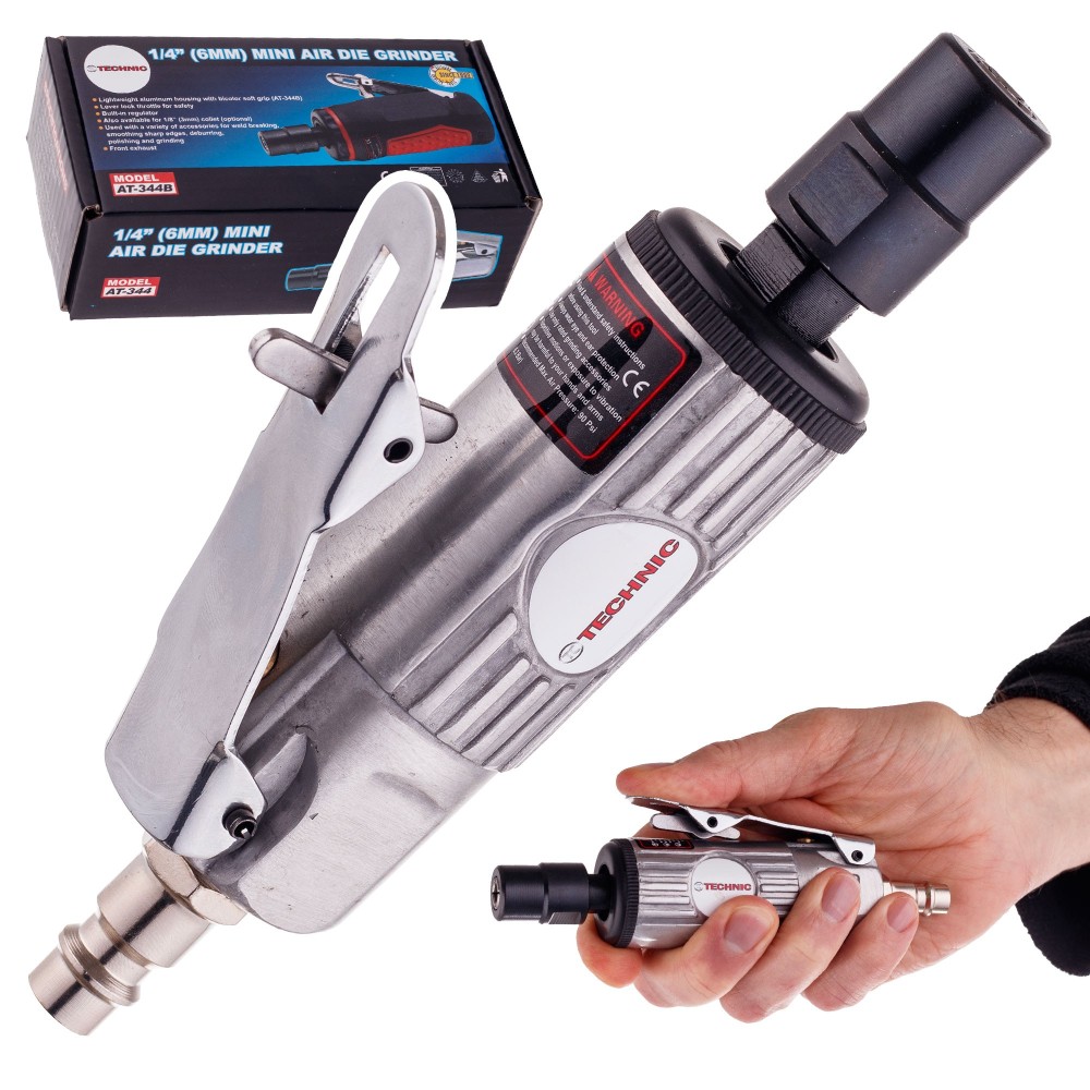 Metalowa Szlifierka Pneumatyczna Prosta Krótka Trzpieniowa 6mm 25000rpm