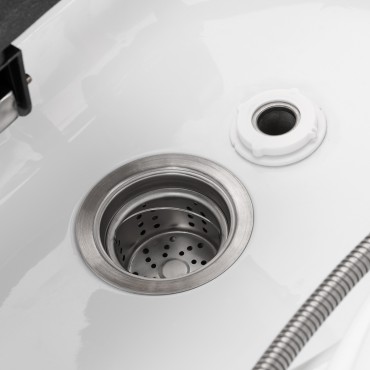 Gabbiano Head Spa Washstand 050 preto — close-up da superfície