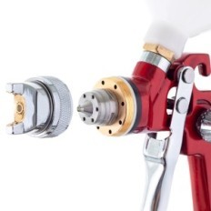 Red Aurita HVLP värvi relv 1.7mm AB-17 tank 600ml