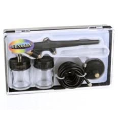 Modelovací aerograf 2 Nádrže BD-138 Velká tryska 0,8 mm