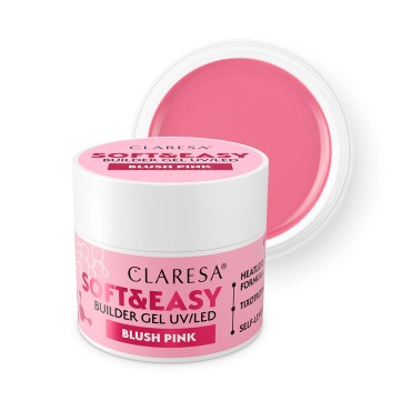 Claresa builder gel Soft&Easy rumeno ružový 90g