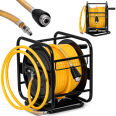 Snake Pneumatic pneumatic cable on the rotary reel circuit 360 8 bar 30 m + 2 m