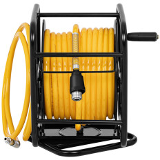 Tuyau pneumatique à pression sur enrouleur rotatif 360 8 bar 30 m + 2 m
