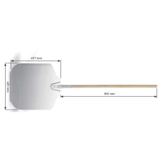En spade för en pizza ugn 1320 mm - Hendi 617861