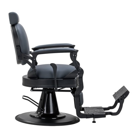 Barberstol Gabbiano Niccolo grafit uden knapper — fra siden