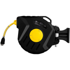 Tuyau pneumatique sous pression sur enrouleur automatique 18 bar 15 m + 1,5 m