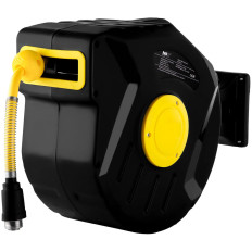 Cavo pneumatico pneumatico serpente sulla bobina automatica. 18 bar 15 m + 1,5 m