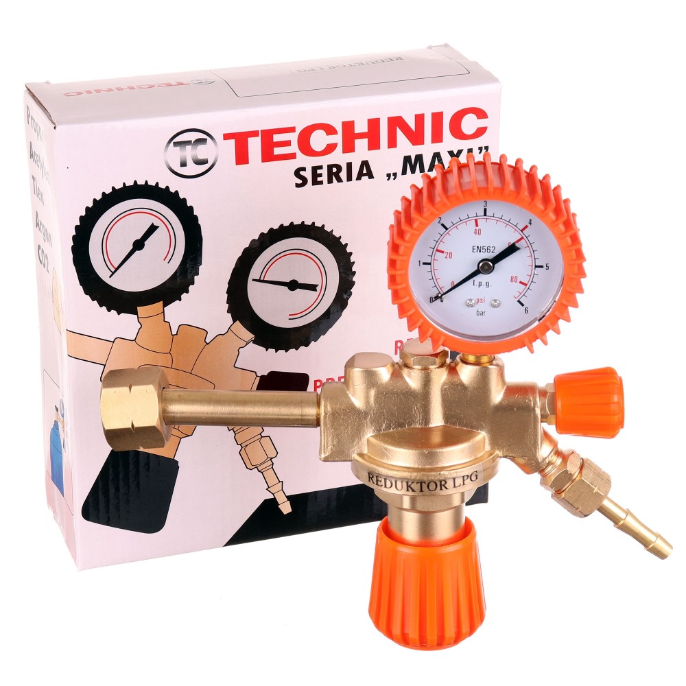 Propan-butane LPG-cylinderreducerande manometer. Ventil för gascylinder