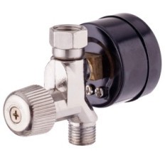 Glas Luchtdruk Reducer Paint Gun 1/4 Manometer