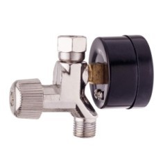 Glass lufttrykkreduksjonsmaling pistol 1/4 manometer