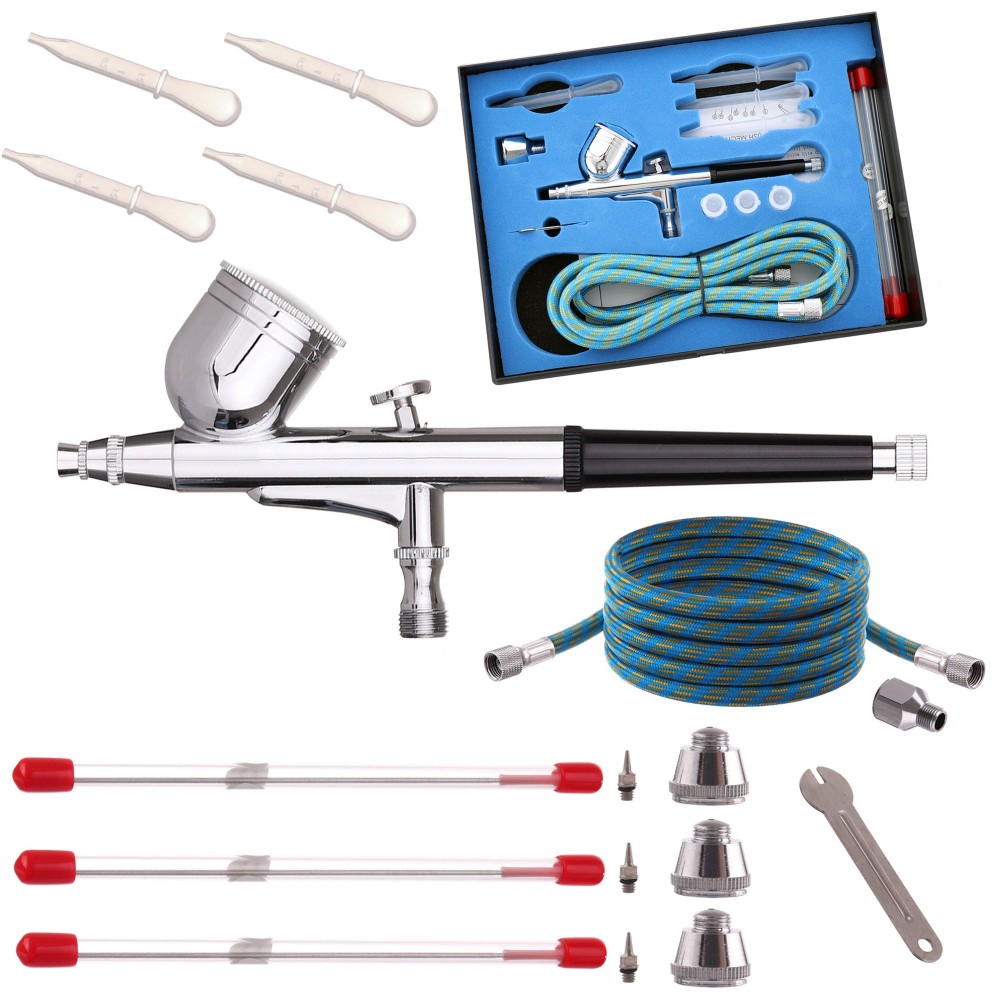 Trysky Aerographer Kit 0.2 0,3 0,5 Redukcia hadice Mini Picnic Gun