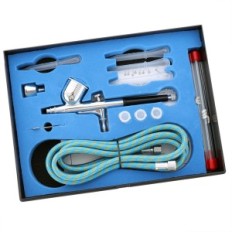 Aerographer Kit Nozzles 0.2 0.3 0.5 Hose Reduction Mini Picnic Gun