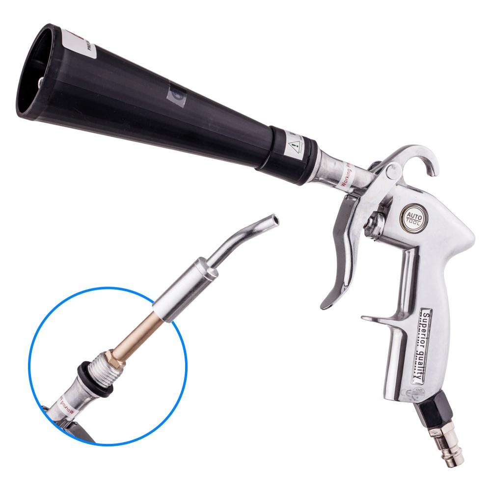 Washing gun Cleaning upholstery Metal nozzle under Compressor