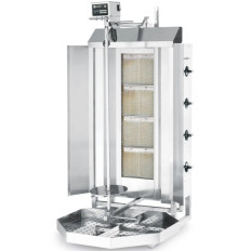 Gas roasted toaster Gyrosa with a DPRO Line thermal cover Hendi 226001