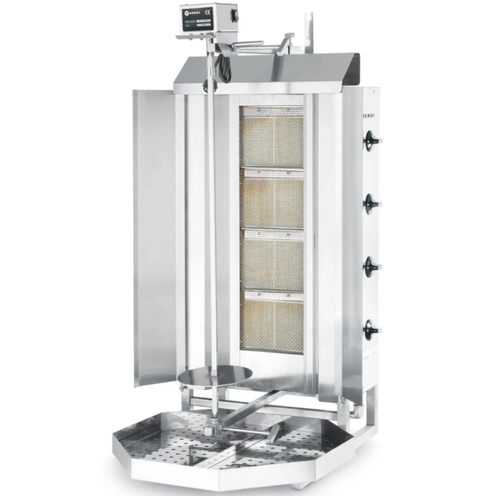 Gasrastad brödrost Gyrosa med ett dpro-linjekåpa Hendi 226001