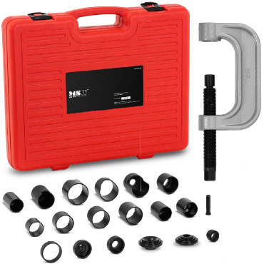 Puller screw press for ball...