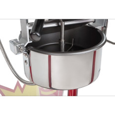 Bar popcorn machine with red canopy