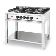 Cucina a gas 5 bruciatori a base di apertura - Hendi 225806