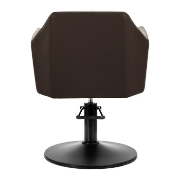 Sillón de peluquería Gabbiano Davos marrón — vista trasera