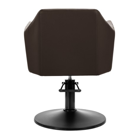 Gabbiano Hairdressing chair Davos brown — rear view