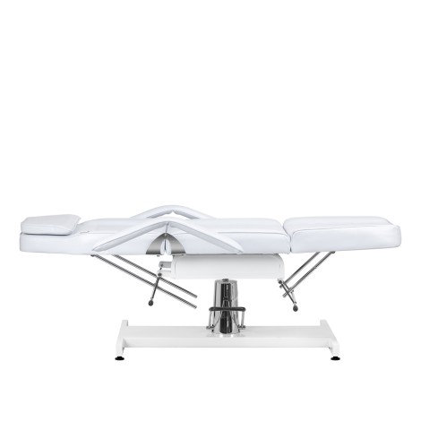 Poltrona cosmetica idraulica Sillon v2 210 bianca — vista laterale