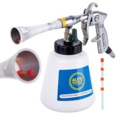 Washing gun Washing cleaning upholstery metal reinforcement of the nozzle