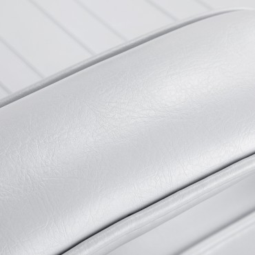 Cadeira estética hidráulica Sillon v2 210 branca — close-up do apoio de braço