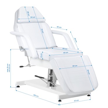 Fauteuil cosmétique hydraulique Sillon v2 210 blanc