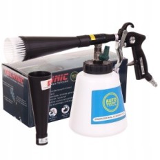 Vask pistol bil polstring metal roterende dyse + 2 eksternt