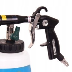 Wasgeweer Auto Bekleding Metalen roterende nozzle + 2 externe