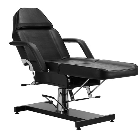 Sillón cosmético hidráulico v2 210 negro — vista lateral