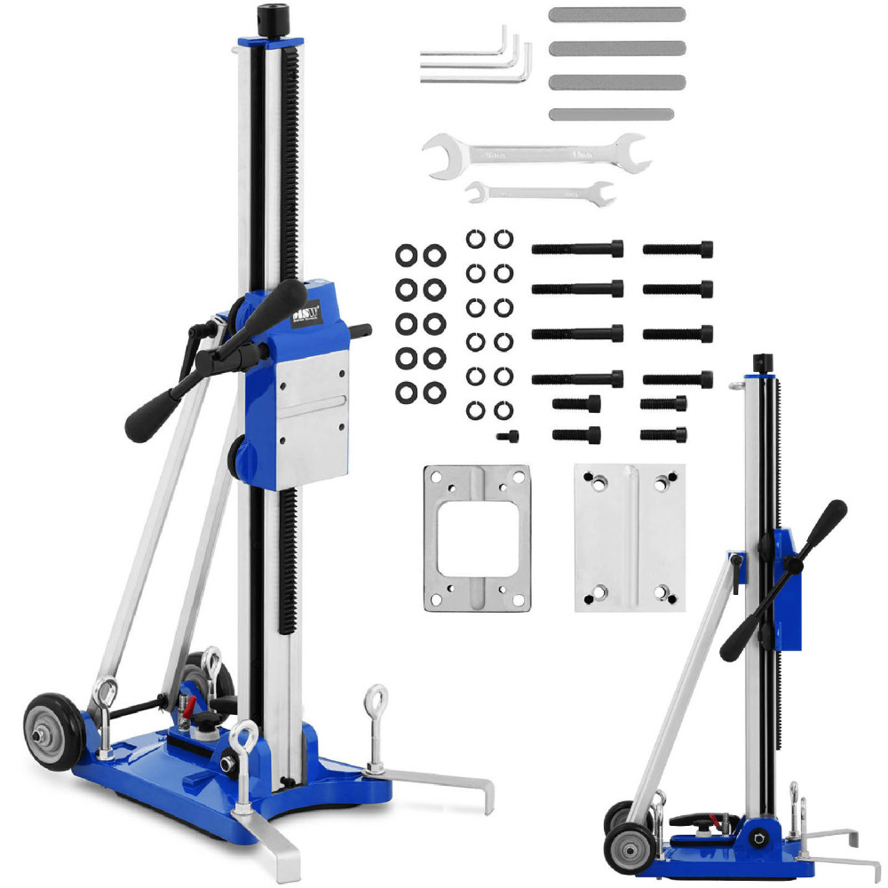 Stativ står för en kronborrningsrigg med reglering och hjul. 130-300 mm Stativ står för en kronborrningsrigg med reglering och hjul. 130-300 mm