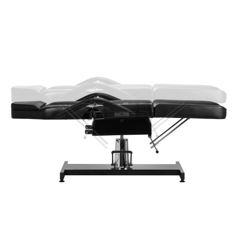 Poltrona cosmetica idraulica Sillon v2 210 nera — vista laterale