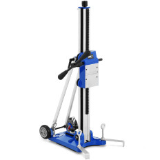 Soporte de trípode para una plataforma de perforación de corona con regulación y ruedas. 130-300 mm