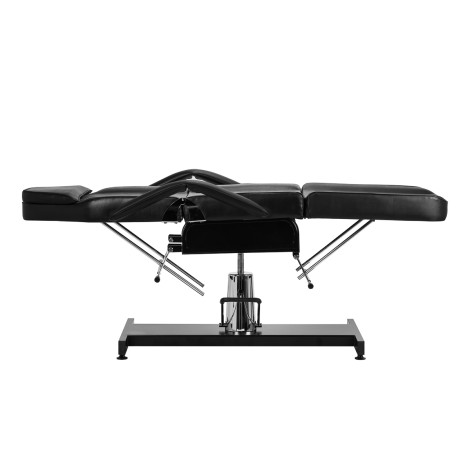 Cadeira estética hidráulica Sillon v2 210 preta — vista lateral