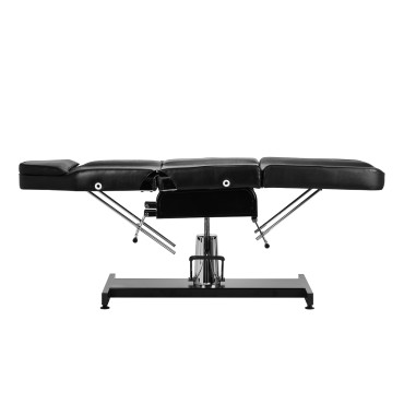 Sillon hydraulischer Kosmetikstuhl v2 210 schwarz — Seitenansicht