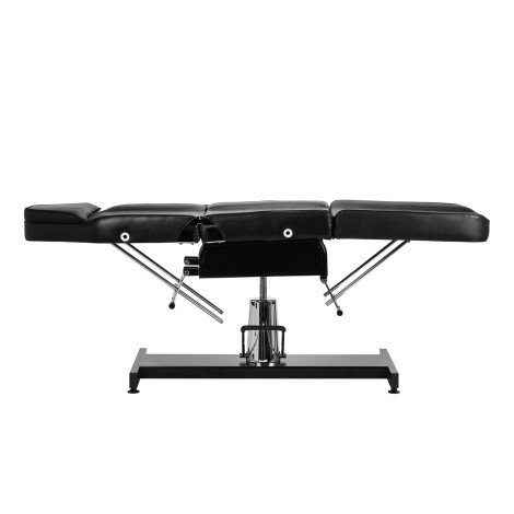 Poltrona cosmetica idraulica Sillon v2 210 nera — vista laterale