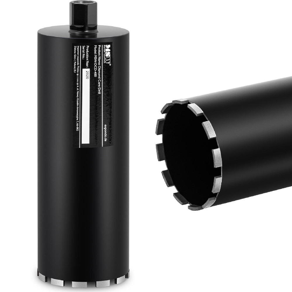 Karūnos deimantų gręžtuvas akmens betonui G1 Ilgis 400 mm Ten. 152 mm