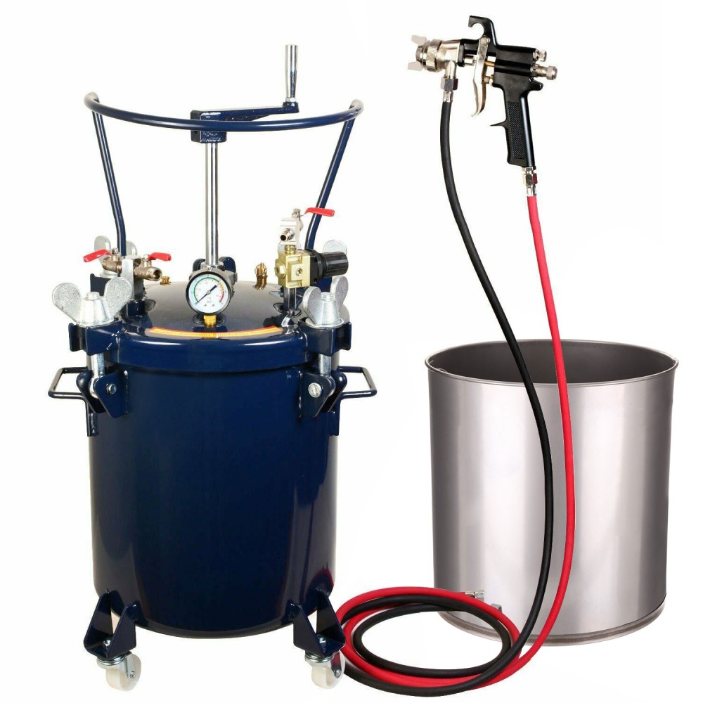 Painting Aggregate Tank 20 L met mixer en pistool 1.8mm Reducer