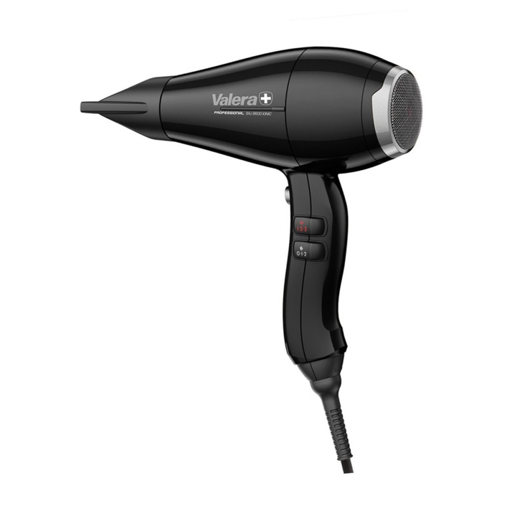 VALERA 8600 IONIC Rotocord professionell hårfön svart — sidosida